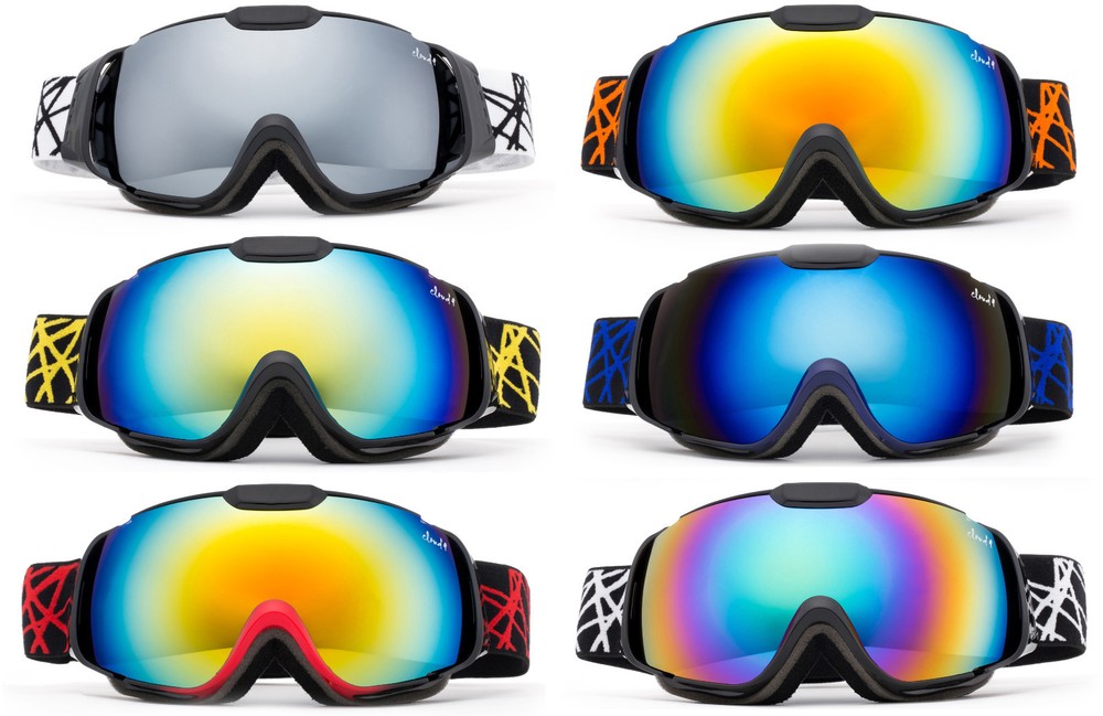 Ski SnowBoard Goggles Kids Toddler Dual Lens Anti Fog UV% Carry Pouch UV400