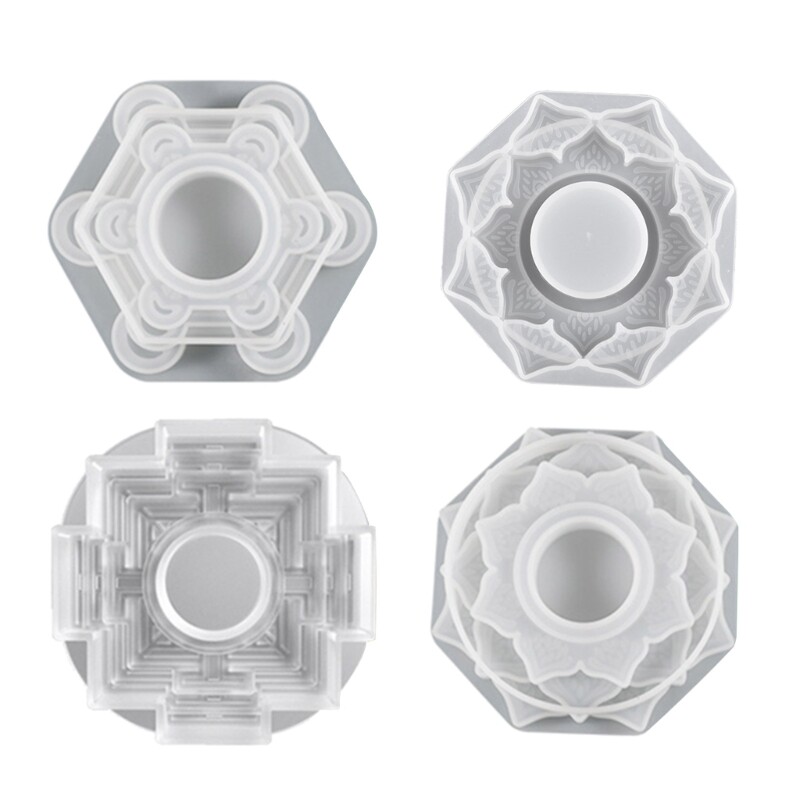 Tealight Holder Resin Mold for DIY Succulent Planters and Jewelry Boxes