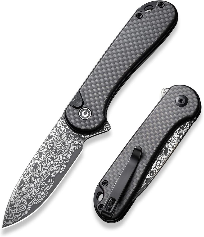 2.96 Damascus Folding Pocket Knife for EDC and Outdoor Adventures