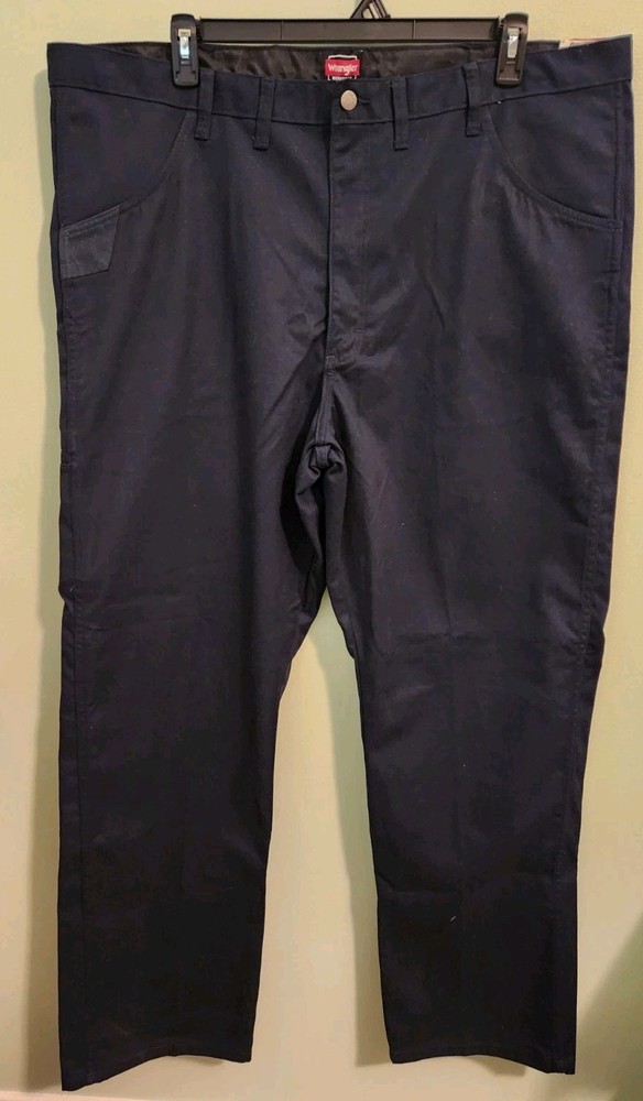 Wrangler Workwear Men's 44x32 Relaxed Work Pants 112320220 NAVY BLUE  #73525