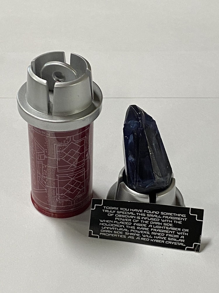 Genuine Galaxy's Edge Star Wars Kyber Crystal (Black) Snoke Voice FREE SHIPPING-image