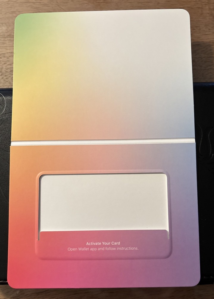 Apple Credit Card or Gift Card Packaging Sleeve in Excellent Condition-image