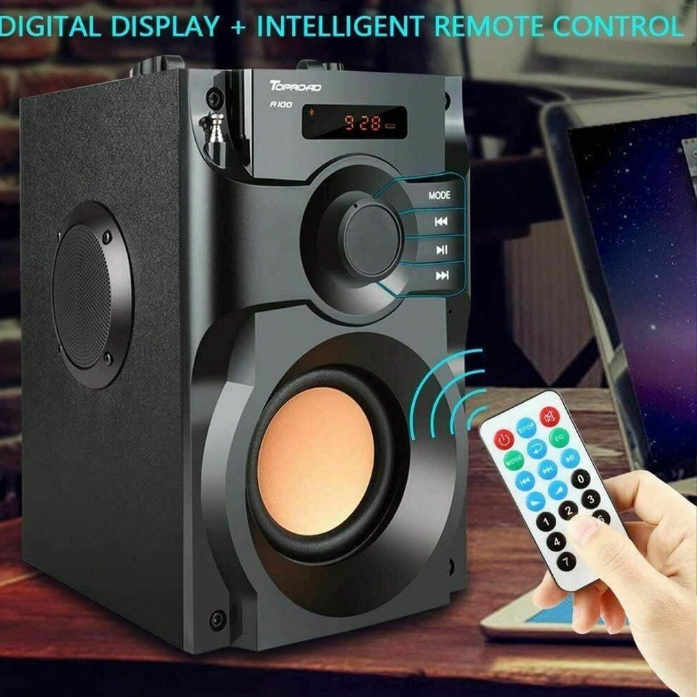 Wireless Bluetooth Speaker 10W Portable Speaker Subwoofer With Remote Control &