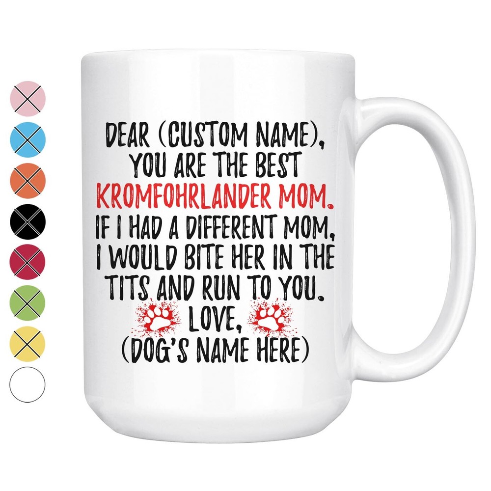 Custom Kromfohrlander Dog Mom Mug - Perfect Gift for Kromi Owners