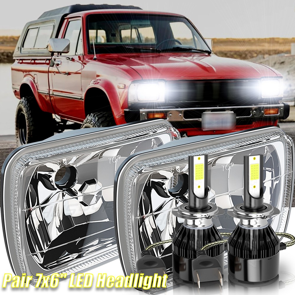2PCS 5x7 7x6 LED Headlights H6054 Compatible with Toyota Tacoma 95-97 & Pickup 88-95