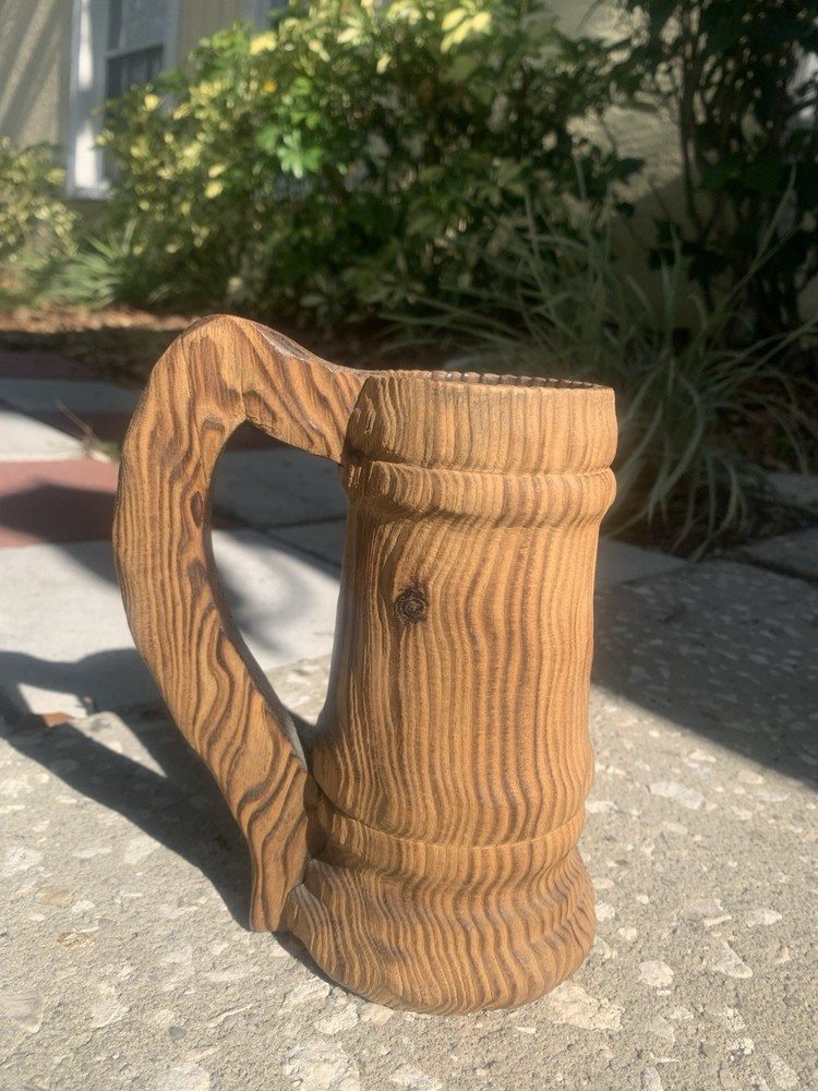 Handmade Solid Wood Mug Chalice Cup for Coffee or Tea  