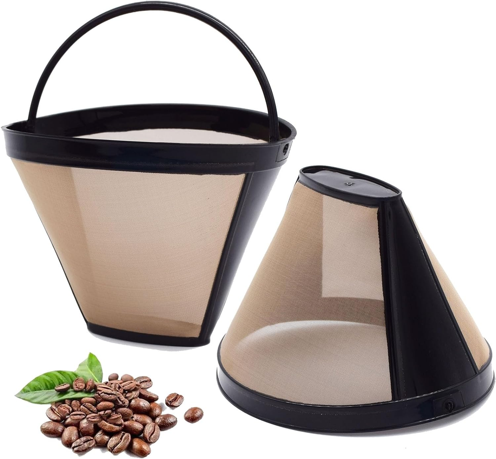 Reusable #4 Cone Coffee Filter Basket for Cuisinart Machines - 2 Pack