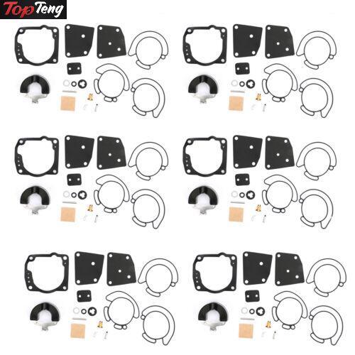6x CARBURETOR KIT for JOHNSON EVINRUDE V4 V6 90 115 \125 150 175 HP 18-7247