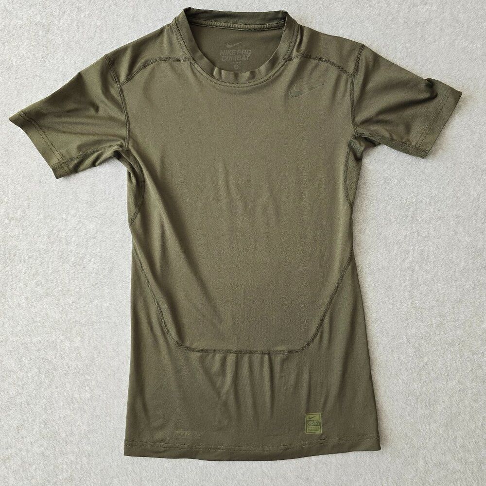 Nike Pro Combat Mens M Dri-Fit Compression Short Sleeve Shirt Active Performance