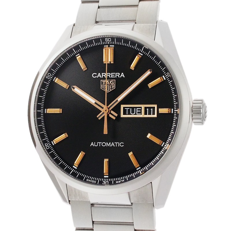 TAG Heuer Carrera Calibre 5 Day Date WBN2013 BA0640 Box & G Card