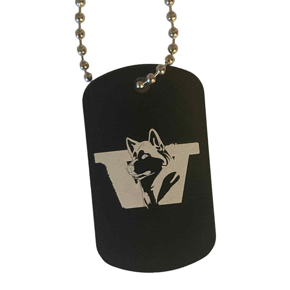 University of Washington Huskies Engraved Pendant With Necklace