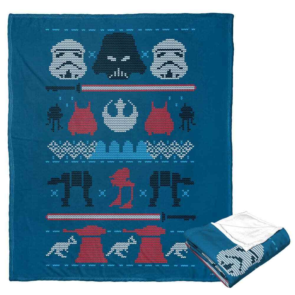 Star Wars Vader Xmas Sweater Silk Touch Throw Blanket