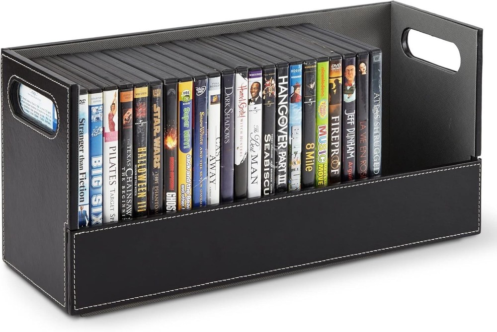 Stock Your Home DVD Storage Box for Blu-Ray and Video Game Organization