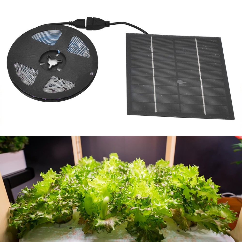 new Eco Friendly Solar Plant Grow Light Strip 5W LED Promote Growth Perfect Gift