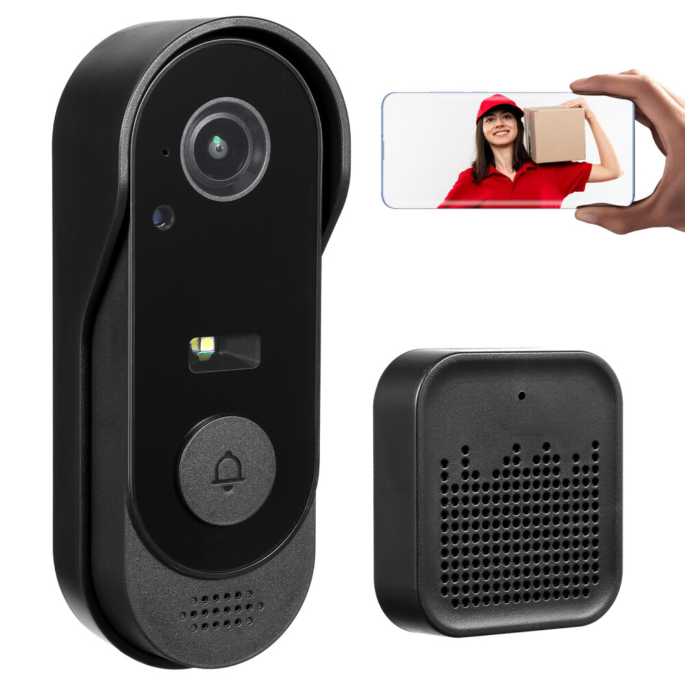 Smart Wireless Visual Doorbell with Nest-Compatible Switch and Ringer-image