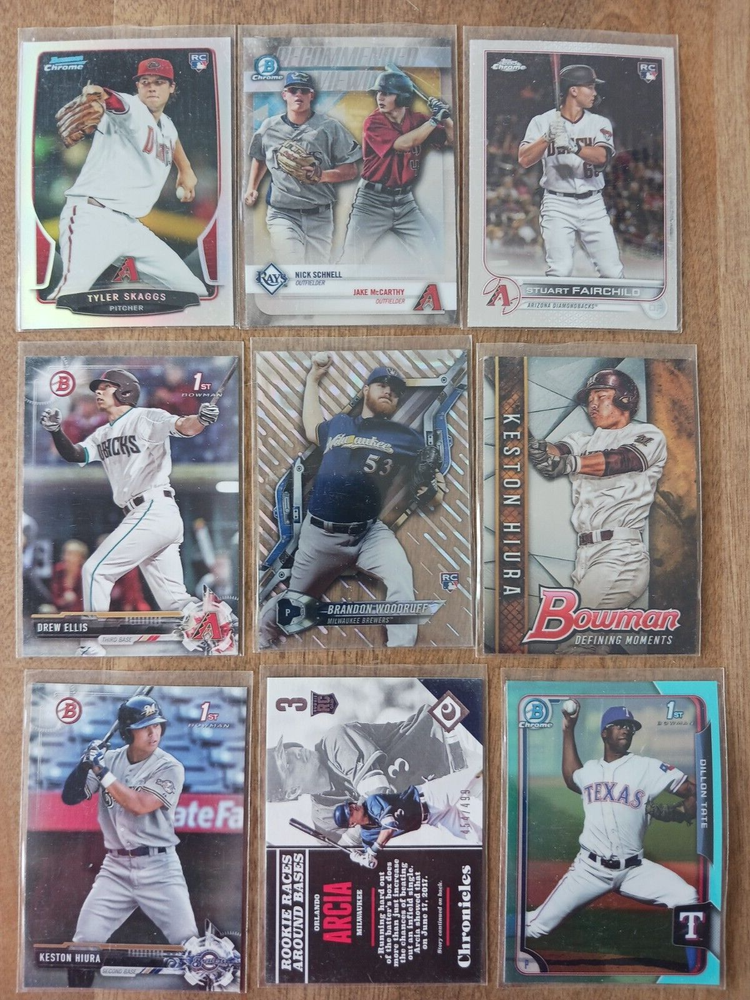 230 RC & 1st Prospects Card Lot Rookie Card or Bowman Chrome Draft Chrome 1st +