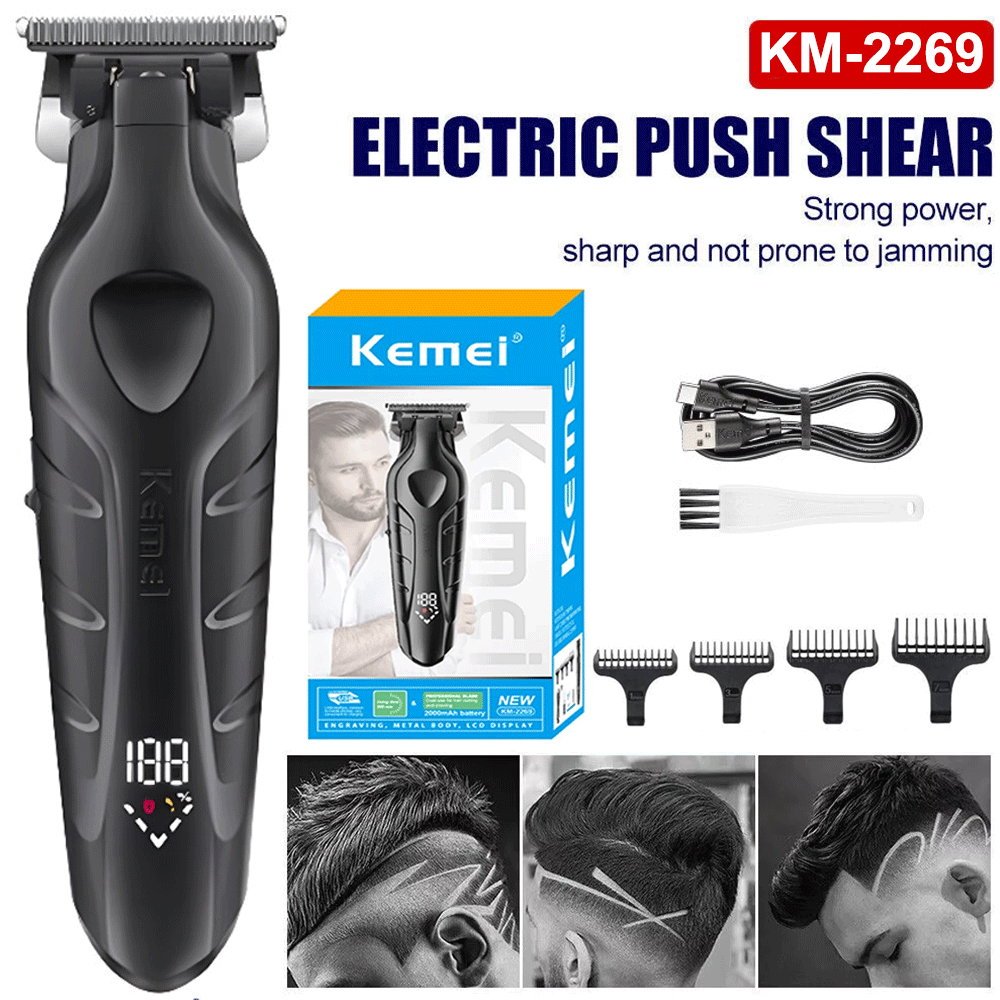 KEMEI 2269 Professional Hair/Beard Trimmer for Men Zero Gapped Hair Clippers