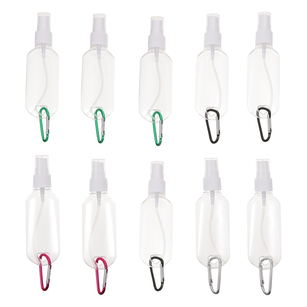 10 Travel-Sized Spray Bottles with Keychain – Portable & Refillable