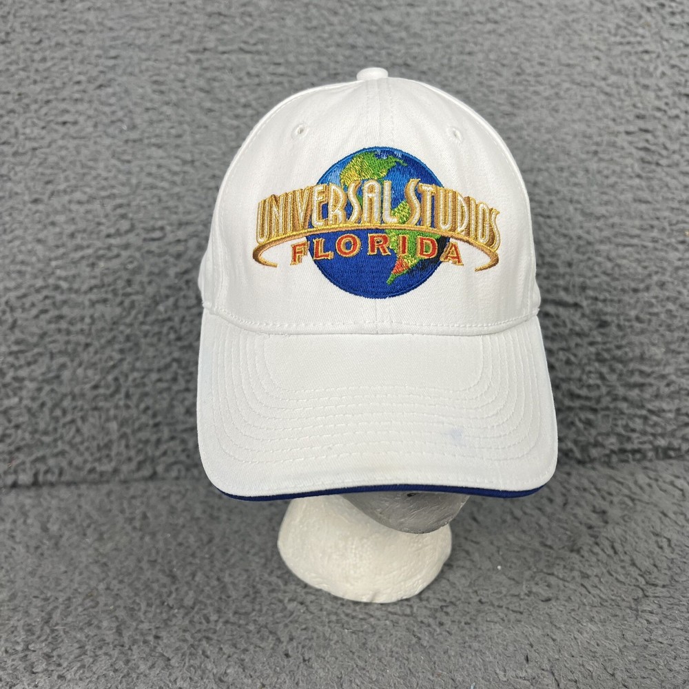 VTG Universal Studios Florida Adjustable Dad Hat Unisex White Theme Park Cap