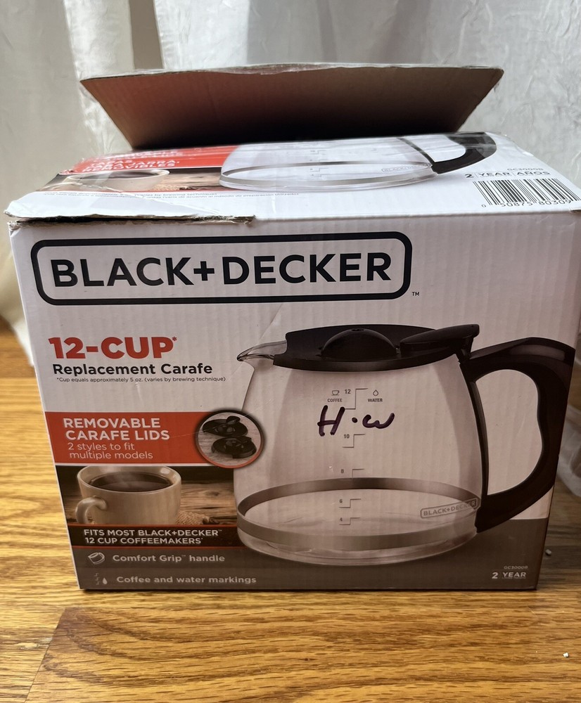 Black + Decker GC3000B 12-Cup Coffee Maker Glass Carafe Replacement New
