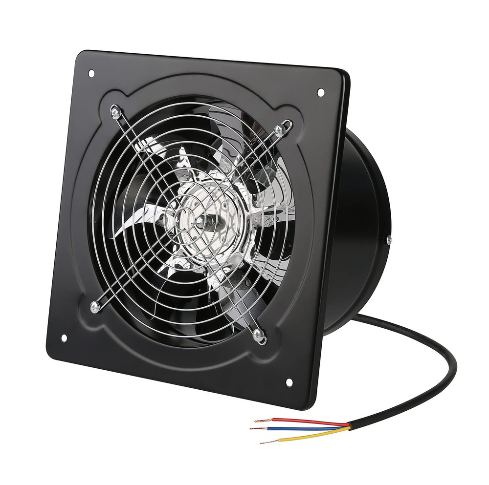80W 8-inch Through-Wall Exhaust Fan 500CFM for Kitchen Garage 110V