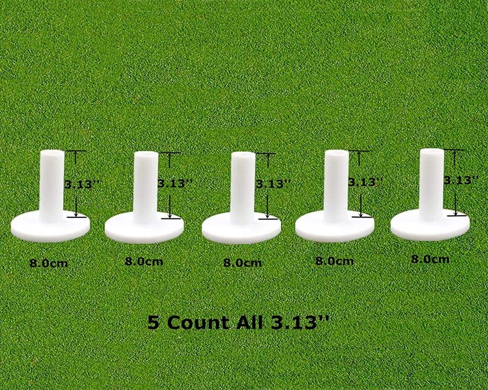 Rubber Golf Tees For Driving Range Practice Mats 5 Pack White Christmas Gifts