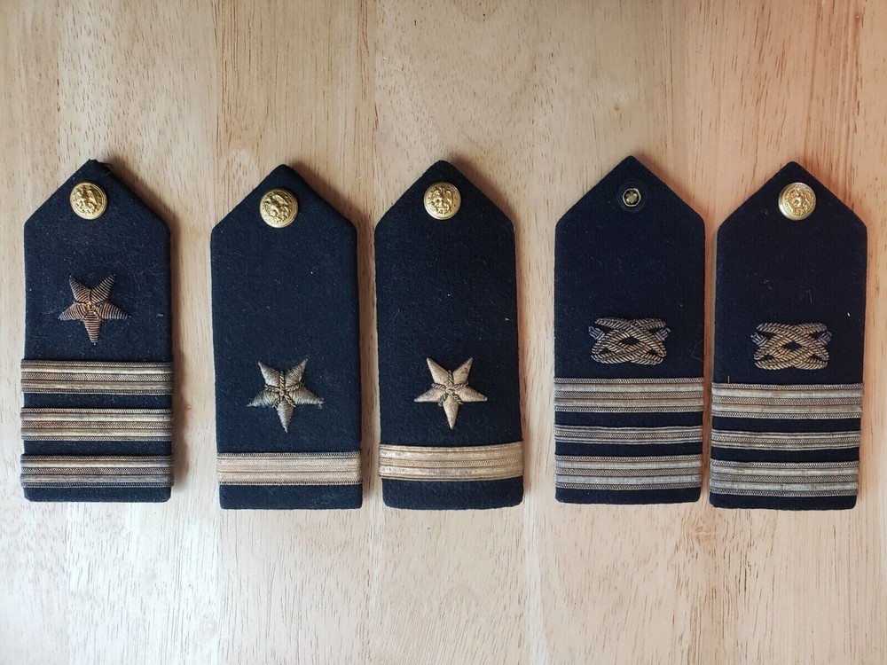 Vintage US Navy Epaulets and Shoulder Boards by Gemsco & Vanguard