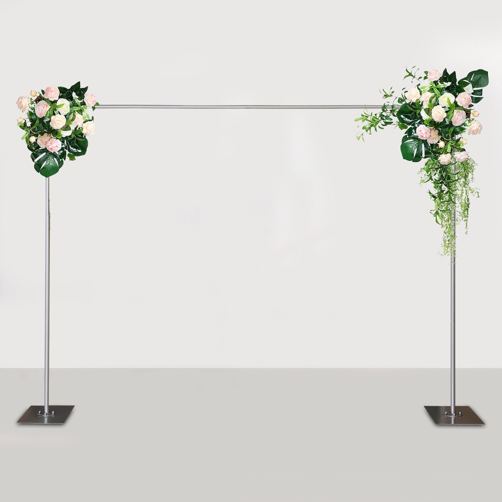 Heavy Duty Adjustable Pipe Drape Backdrop Stand with Steel Base