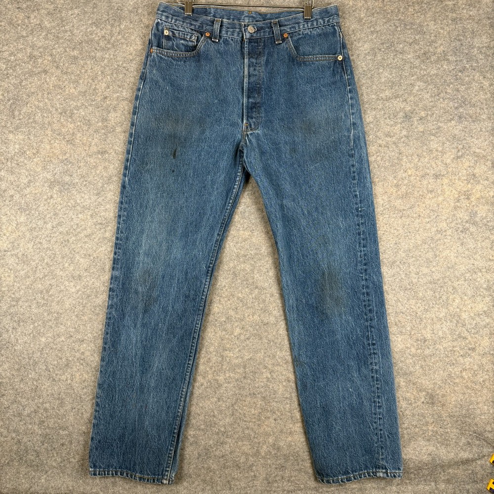 Vintage Levi's 501XX Jeans Mens 36x34 (actual 31x31) Button Fly 90s Made in USA