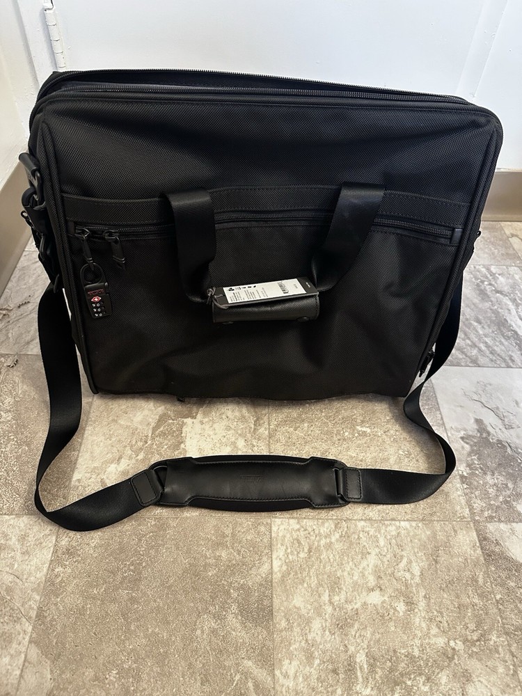 Tumi Alpha 2 Carry-On Framed Soft Duffel Bag - Black