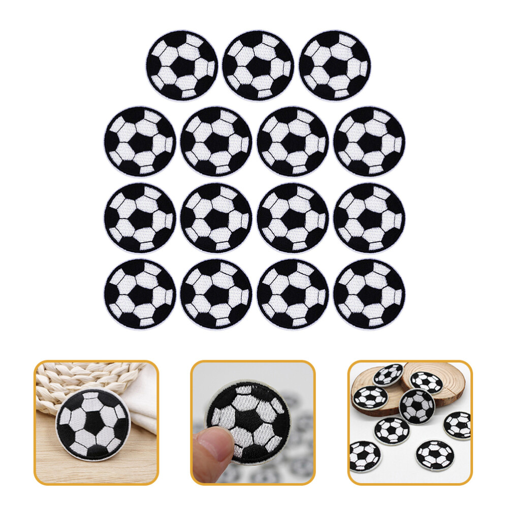 15 Pcs Soccer Patch Sports Patches for Clothes Football Stickers Lovely Child