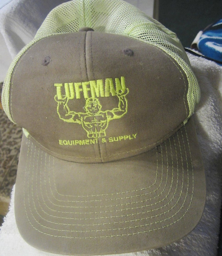 1 Tuffman equipment & supply co,Sandusky Ohio snapback trucker hat cap VTG ad