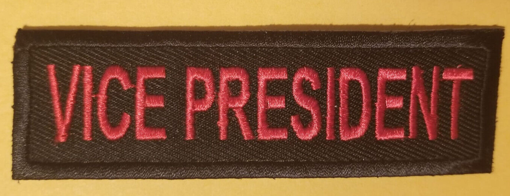 VICE PRESIDENT Club Officer Embroidered Patch Worldwide shipping-image