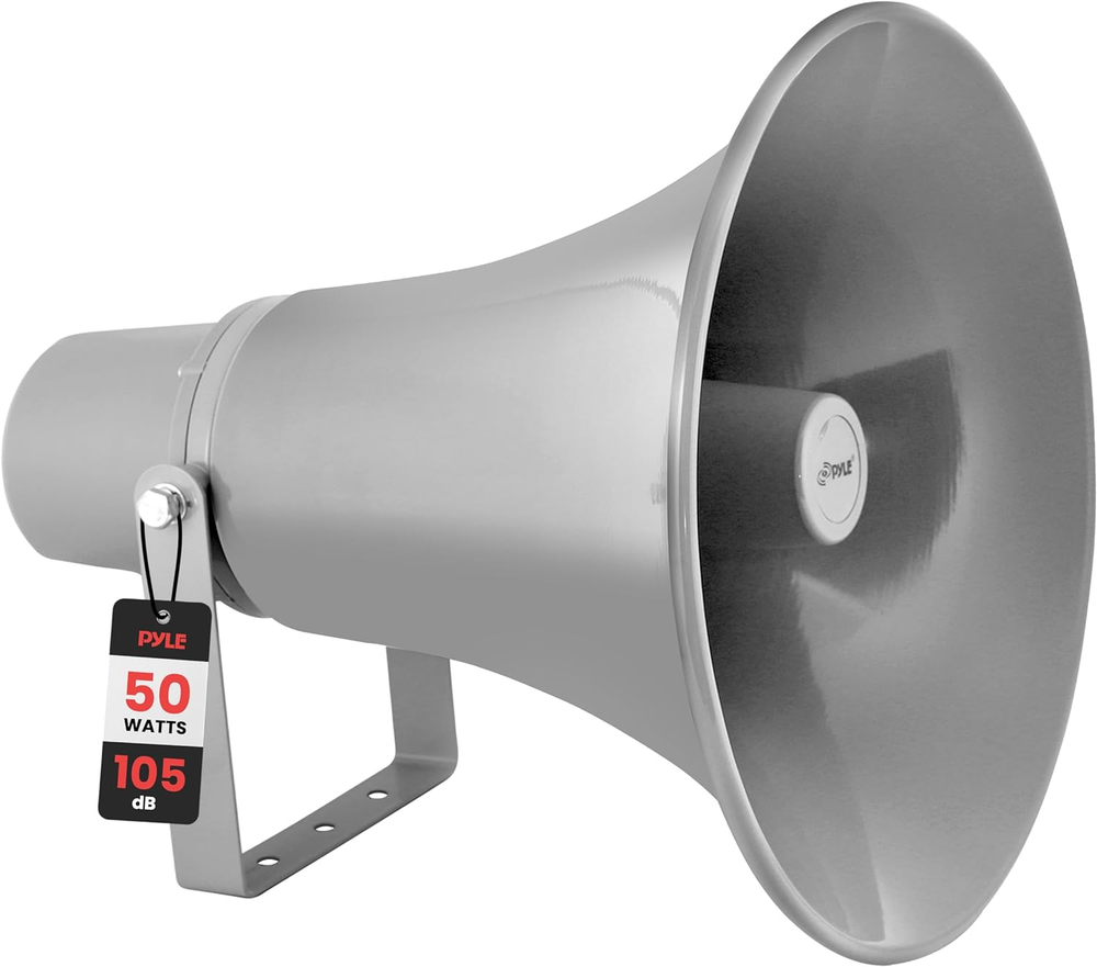 13.5 Inch 50W Indoor Outdoor PA Horn Speaker Loud Megaphone Sound System  