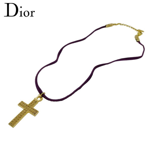 Dior D Cross Choker Necklace Authentic Pre-Owned c4424