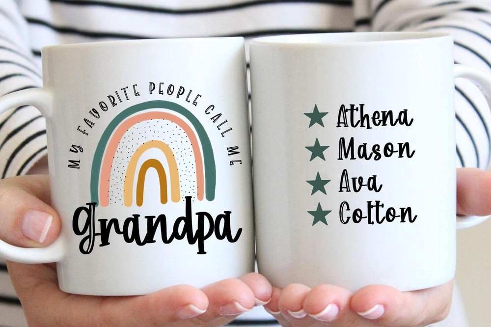 Personalized Grandpa Gift My Favorite People Call Me Grandpa Fathers Day Gift