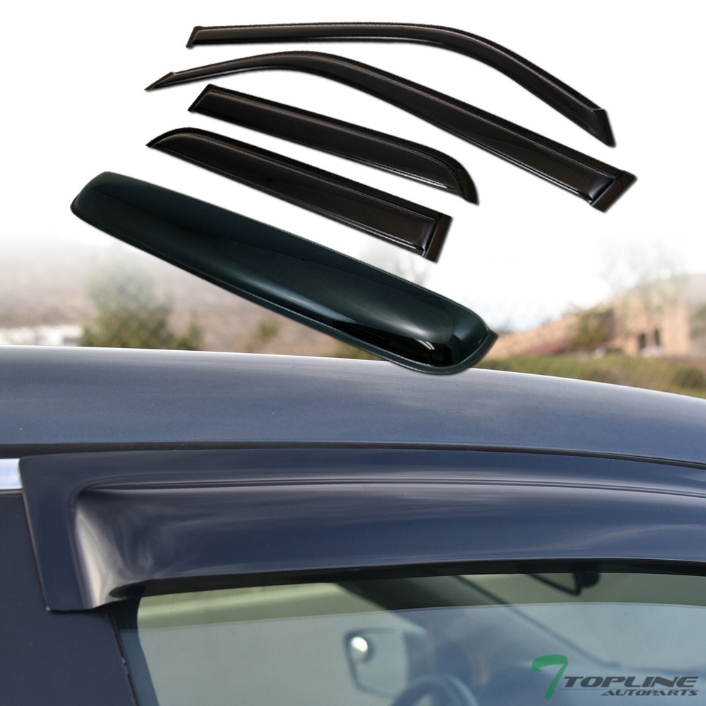 Topline For 2010-2023 Toyota 4Runner Window Visors+Moonroof Deflector Vent Guard