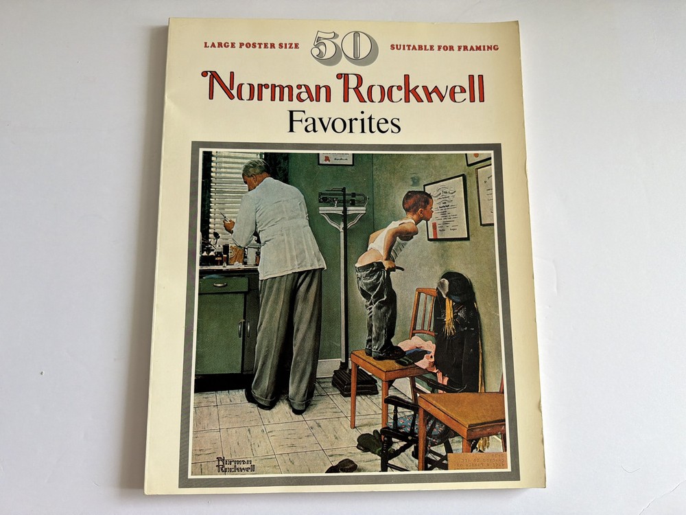 50 Norman Rockwell Favorites, Large Poster Size Suitable for Framing, 1977