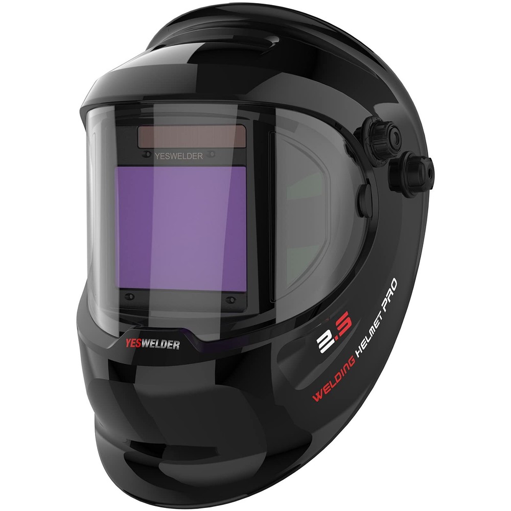 YESWELDER Solar Auto Darkening Welding Helmet with Large True Color View