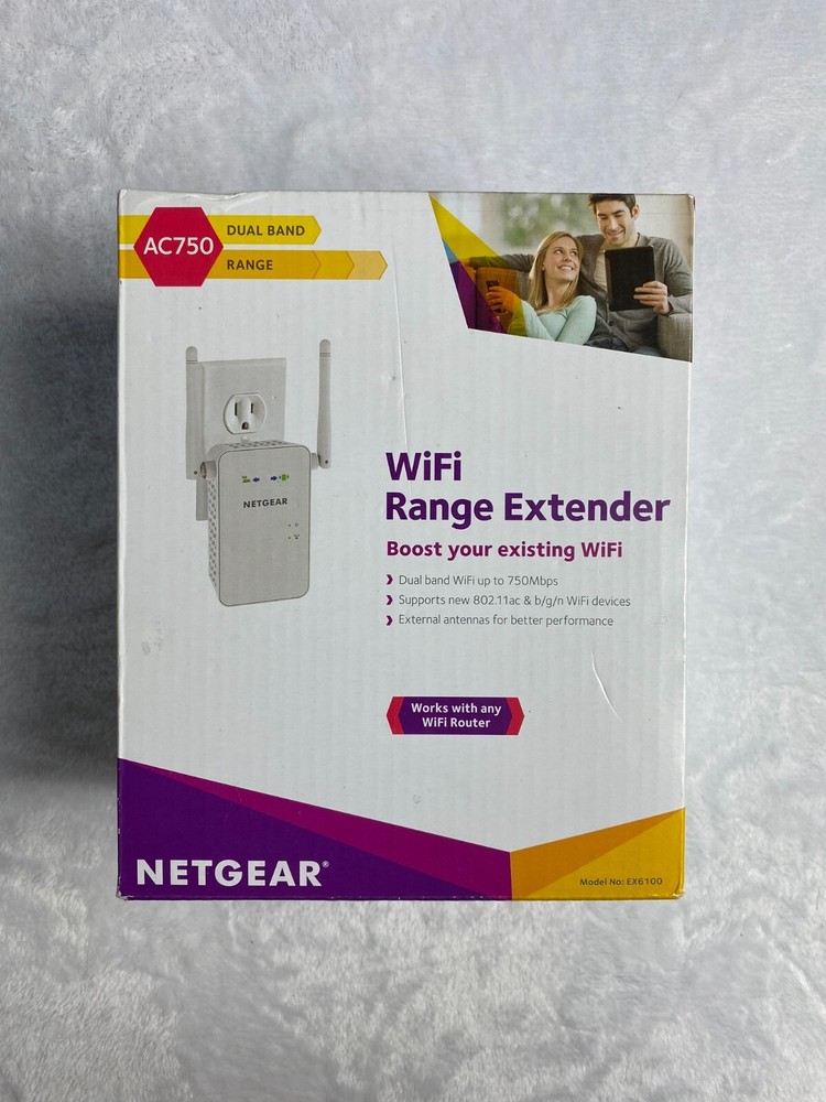 NETGEAR EX6100 AC750 Dual Band Wi-Fi Extender with Gigabit Port  