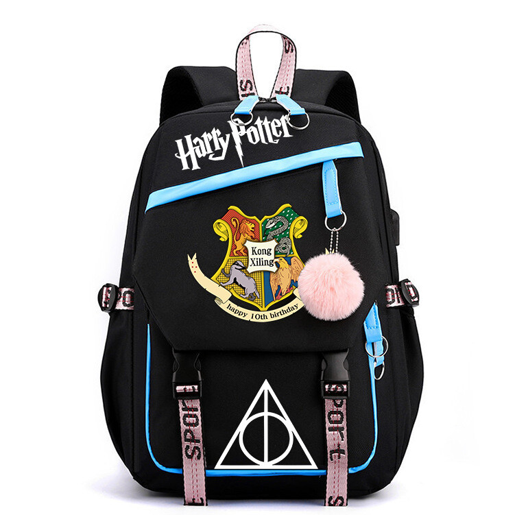 Boys Girls Magic Movie Backpack Wizard Student School Bags Travel Laptop Bag