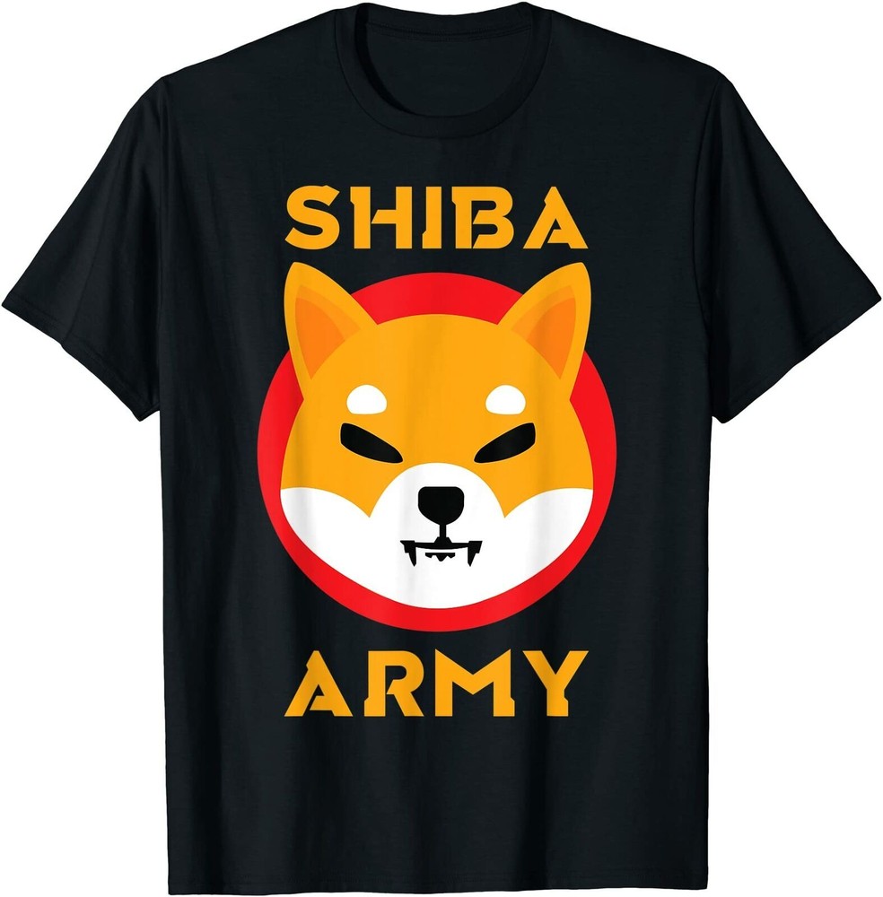 Shiba Inu Token Crypto. Shib Army Hodler Coin Cryptocurrency T-Shirt-image