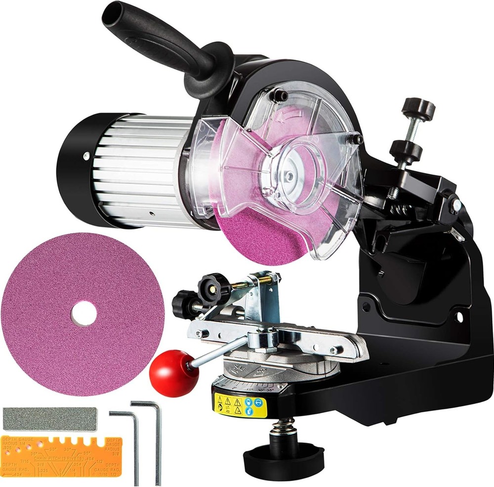 230W Electric Chainsaw Sharpener 3000RPM Chain Grinder with Angle Adjustment