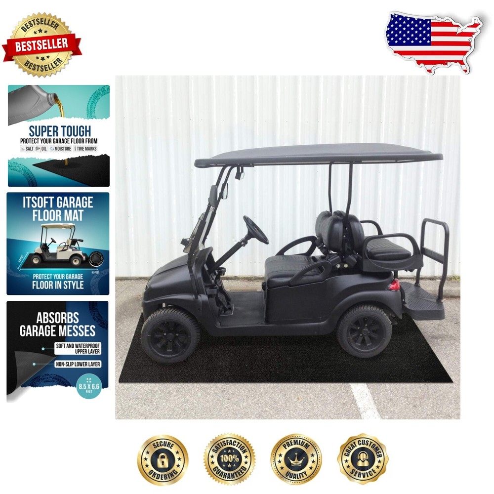 Non-Slip Garage Mat 8.5' x 6.6' – Perfect Protection Against Automotive Leaks