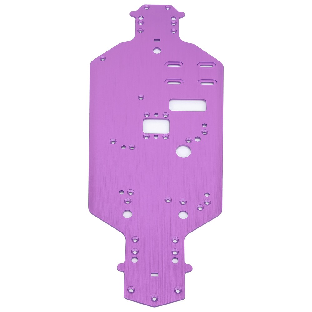 (Purple)Aluminum Alloy Chassis Bottom Plate Replacement Upgrade Parts BU