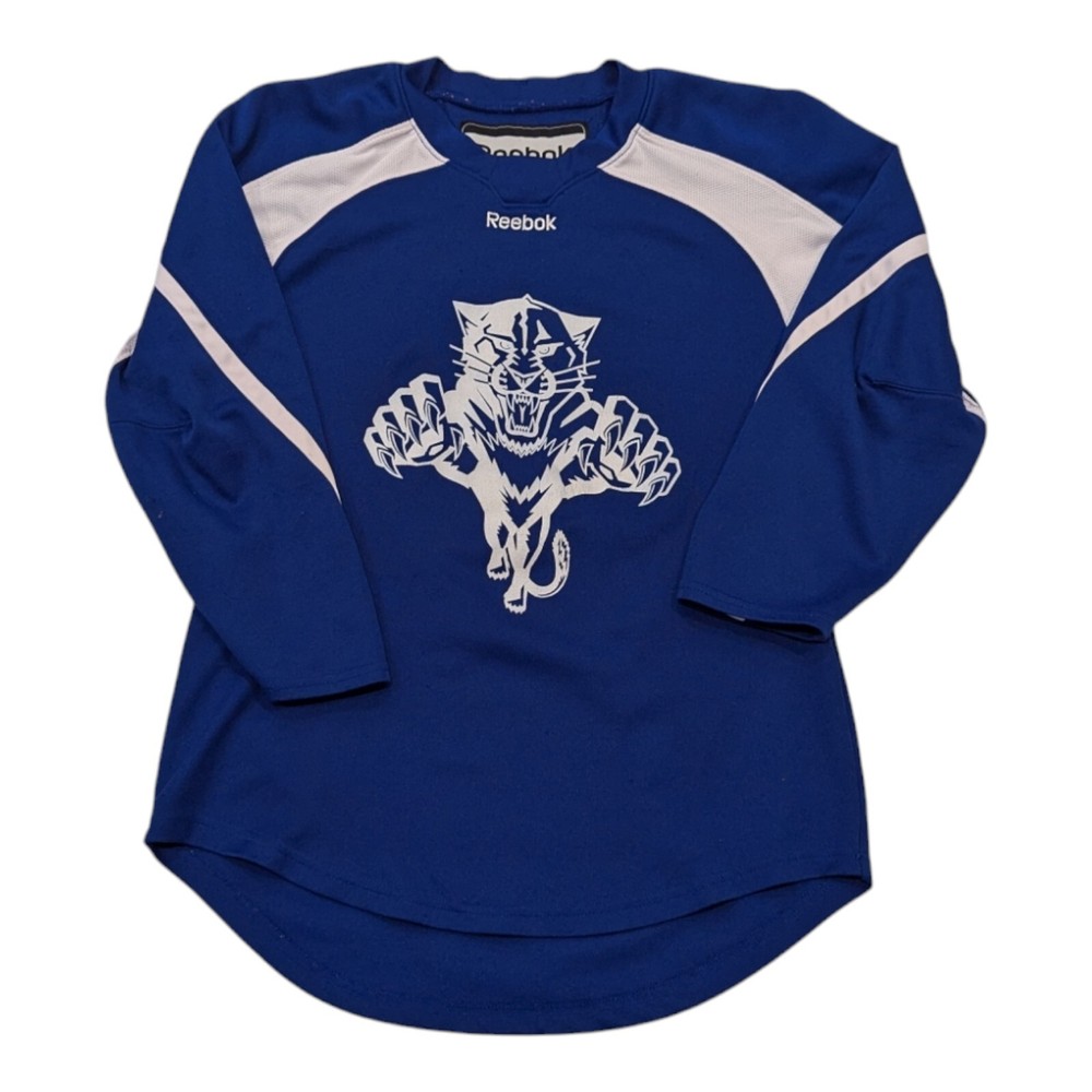 Y2K Florida Panthers Reebok Blue Training Jersey #16 YOUTH L/XL