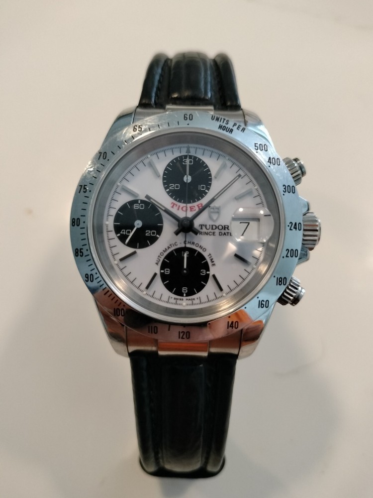 TUDOR Prince Date Chrono Time Tiger Automatic Mens Watch 41mm