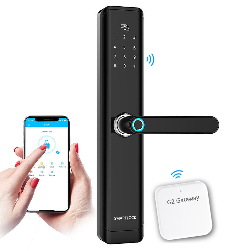 Biometric Fingerprint Smart Lock with Bluetooth App & Password Access  -image