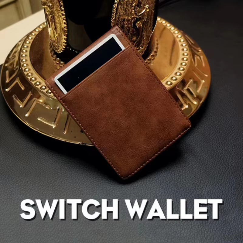 SWITCH Wallet Magic Trick: Close-Up Street Illusion Card to Wallet Prop
