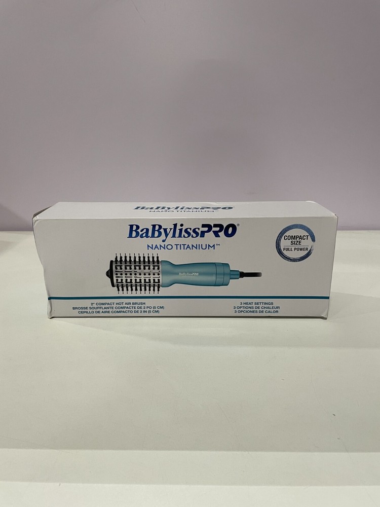 BaBylissPRO Nano Titanium Compact Hot Air Straightening Brush 3 Heat Settings